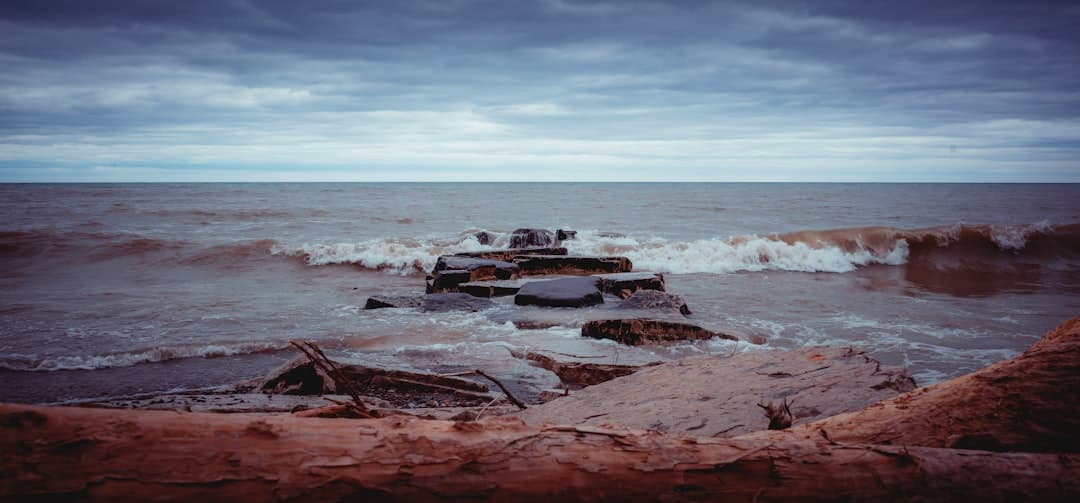 brown rock formation on sea during daytime