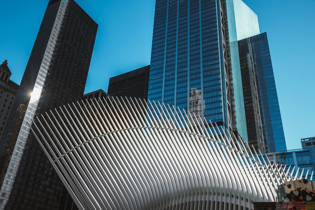 a group of tall buildings